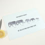Personalised Elephant Family Chopping Board, thumbnail 1 of 4