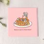 Cute Pancake Cats Greetings Card, thumbnail 3 of 9