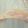 Personalised White Floral Wedding Hanger, thumbnail 2 of 4