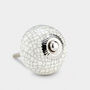 White Crackled Vintage Ceramic Cabinet Cupboard Knob, thumbnail 1 of 2