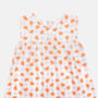 Girls Cotton Short Frilly Pyjama Set In Fox Print, thumbnail 4 of 6