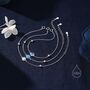 Delicate Moonstone And Cz Bracelet In Sterling Silver, thumbnail 1 of 11