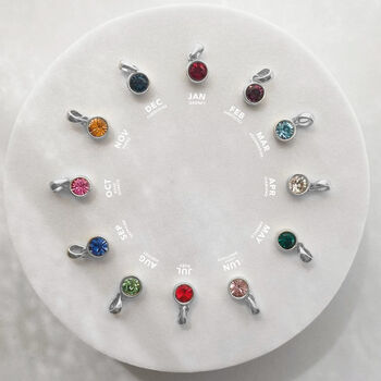 Sterling Silver Family Birthstone Clasp Bracelet, 2 of 5