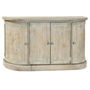 Ashwell Limewash Reclaimed Pine Curved Sideboard, thumbnail 1 of 4