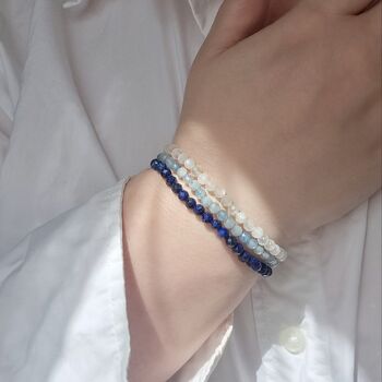 Lapis Lazuli Crystal Bracelet A Gift For Friendship, 3 of 6