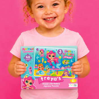 Personalised Mermaid Adventures Birthday Jigsaw Puzzle, 9 of 12
