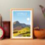 Catbells Lake District Peak Art Print, thumbnail 3 of 4