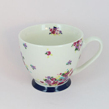 G Decor Gloria Floral Pastel Ceramic Tea Coffee Xl Cup, 6 of 6