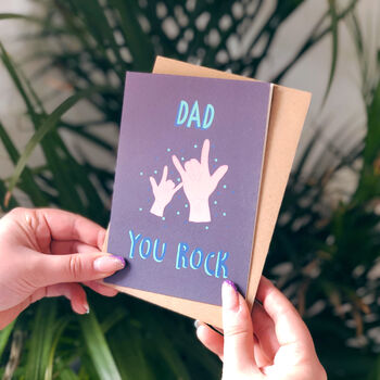 Father's Day Card 'Dad You Rock' Card, 4 of 4