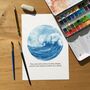'You Are Not A Drop In The Ocean' Hand Painted Print, thumbnail 1 of 8