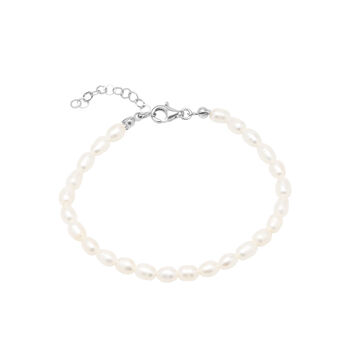 Natural Freshwater Real Seed Pearl Strand Bracelet, 2 of 5