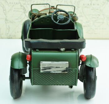Green Tinplate Vintage Racing Car, 4 of 8
