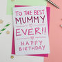 Birthday Card For Mummy Or Mum, thumbnail 1 of 1