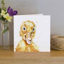 Inky Duckling Blank Greeting Card For Easter, thumbnail 1 of 2