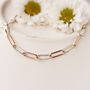 Paperclip Bracelet In Gold Filled And Sterling Silver, thumbnail 3 of 5