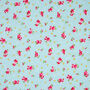 Baby Bib For Baby Girl Blue With Pink Roses, thumbnail 3 of 3