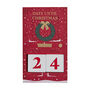 Red Wooden Christmas Door Countdown Calendar, thumbnail 3 of 4