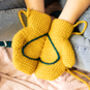 Hidden Heart Crochet Mittens, thumbnail 5 of 10