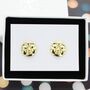 Statement Moon Face Stud Earrings, thumbnail 1 of 2