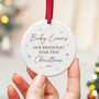Baby's First Christmas Bauble With Custom Name 2025, thumbnail 6 of 7