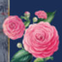 Pink Camelia Flower Blank Card, thumbnail 2 of 3