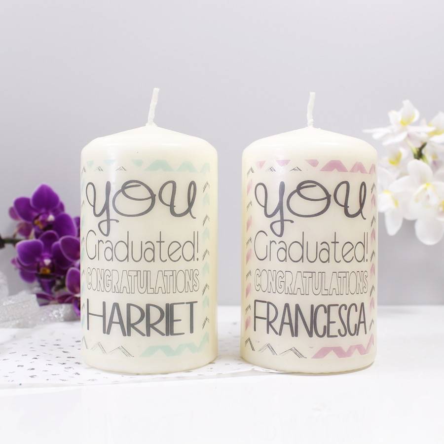 Personalised Graduation Candle By Olivia Ltd