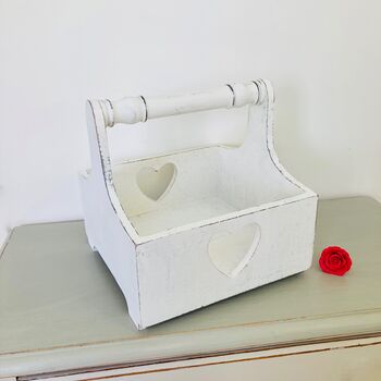 Vintage Wooden Heart Trug / Tray, 6 of 8