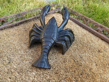 Cast Iron Lobster Style Black Boot Jack Welly Scraper Shoe Remover, 3 of 6