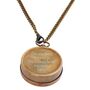 Engraved Bronze Compass Necklace Gift, thumbnail 3 of 12