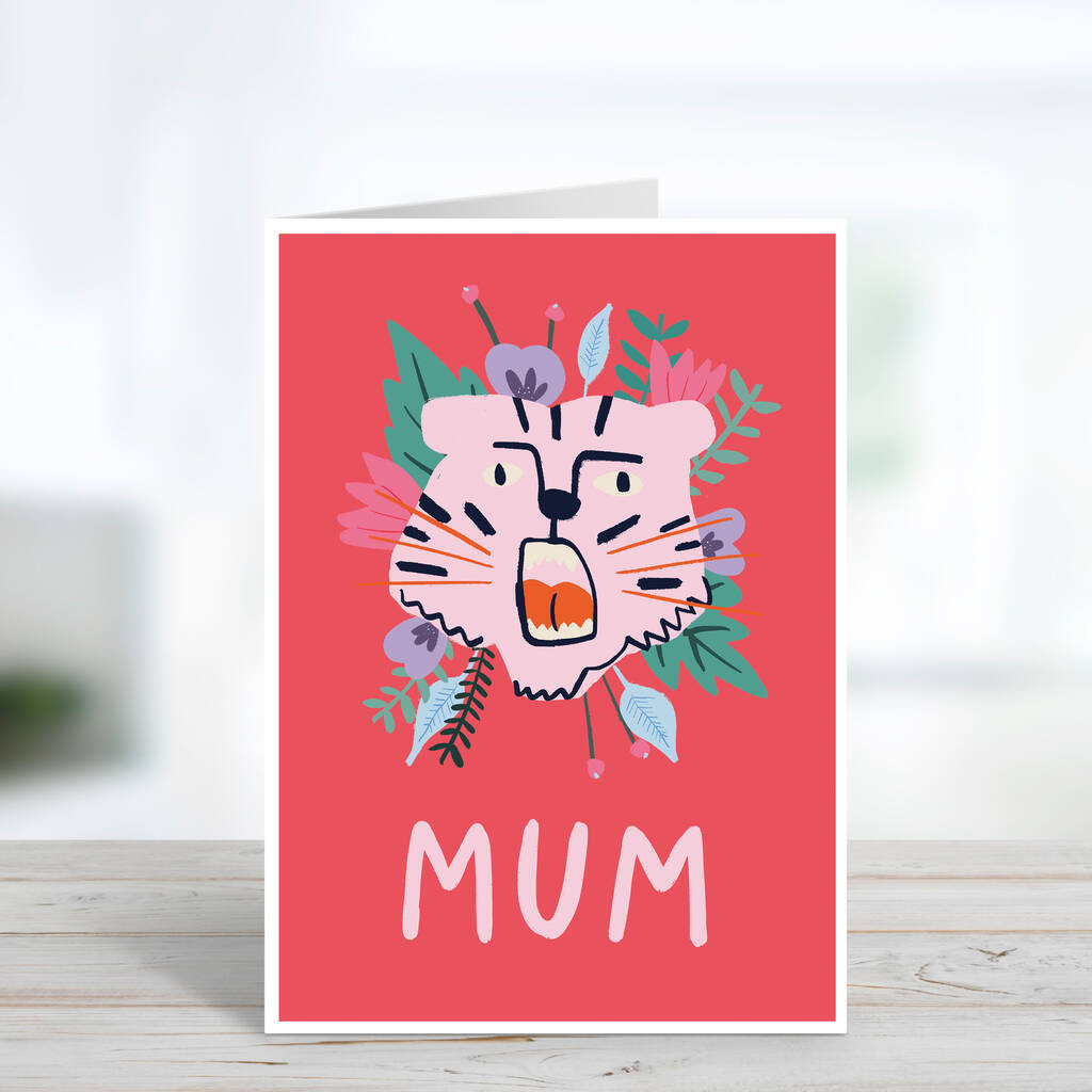 Tiger Mother s Day Card By Sweetlove Press Notonthehighstreet