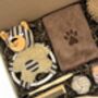 Natural Dog Pamper Gift Box | Organic Balm, Blanket, Toys, Bamboo Grooming Set Eco Friendly Puppy Spa Care Package, thumbnail 4 of 7