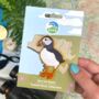 R.S.P.B. Puffin Bird Sew On Patch, thumbnail 1 of 2
