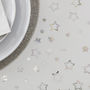 Silver Foiled Star Shaped Christmas Table Confetti, thumbnail 1 of 3