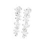 925 Sterling Silver Designer Four Drop Splash Earrings, thumbnail 1 of 4