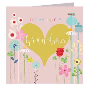 Floral Grandma Greetings Card, 2 of 5