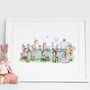 Personalised Girls Enchanted Tea Party Birthday Picture, thumbnail 1 of 10