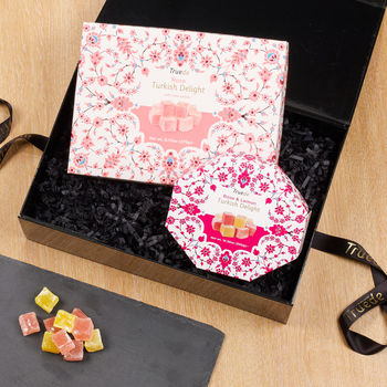 Rose Petal And Rose And Lemon Turkish Delight Gift Set, 3 of 6