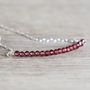 January Birthstone Real Garnet Necklace, thumbnail 4 of 9