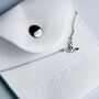Sterling Silver Tiny Origami Crane Pendant Necklace, thumbnail 4 of 5
