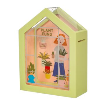 Personalised Greenhouse Plant Fund Money Box, 3 of 3