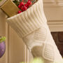 Personalised Cream Luxury Christmas Stocking, thumbnail 4 of 5