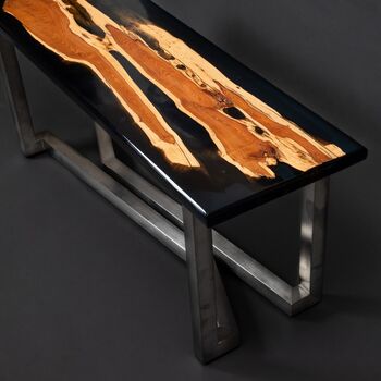 Wood And Resin Coffee Table, 4 of 8