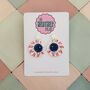 Eyeball Glitter Resin Earrings / Spooky Halloween Jewellery / Surrealist Jewellery / Fun Gift For Her, thumbnail 2 of 6