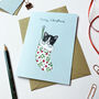 Black And White Cat Christmas Card, thumbnail 2 of 2