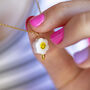 Smiley Face Flower Necklace, thumbnail 1 of 6