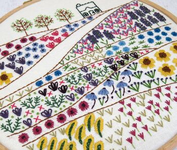 Flower Meadow Cottage Embroidery Pdf Digital Product, 2 of 5