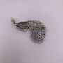 Sterling Silver Marcasite Peacock Brooch, thumbnail 2 of 5