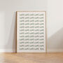 Love Love Love You Wall Art Print, thumbnail 3 of 10