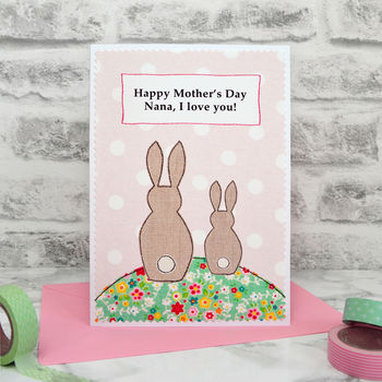 'Bunnies' Personalised First Mother's Day Card, 2 of 6