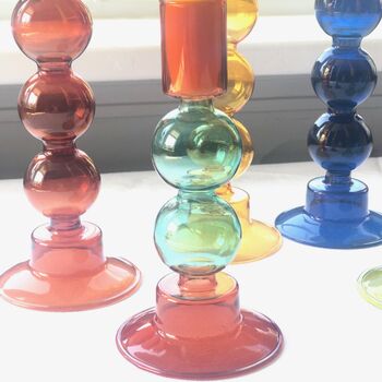 Colourful Glass Candlestick, 4 of 12